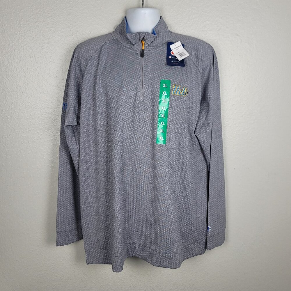 Champions UCLA Bruins 1/4 ZIP Pullover Jacket / Shirt Mens XL College BIG 10